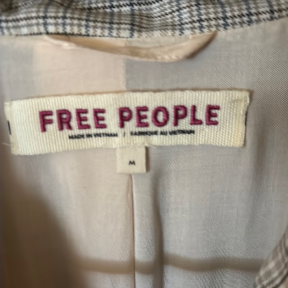 Free People Gray Blazer with Belted Waist - Picture 4 of 7